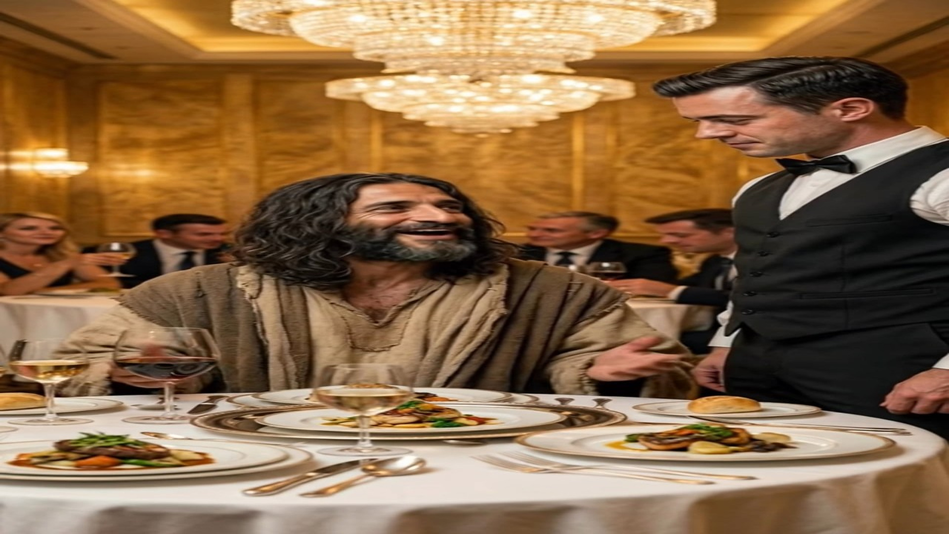 Parte 2 : D1308038_Jesus é humilhado em restaurante mas ninguém esperava o milagre que aconteceu depois #Jesus #Fé_part 2